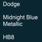 Preview: Dodge, Midnight Blue Metallic, HB8.